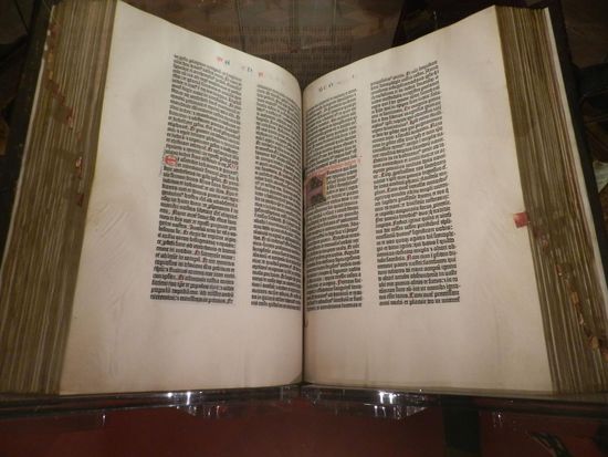 die Gutenbergbibel von 1454
