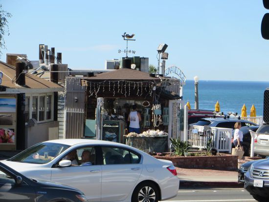 Verkaufsbuden am Strand
