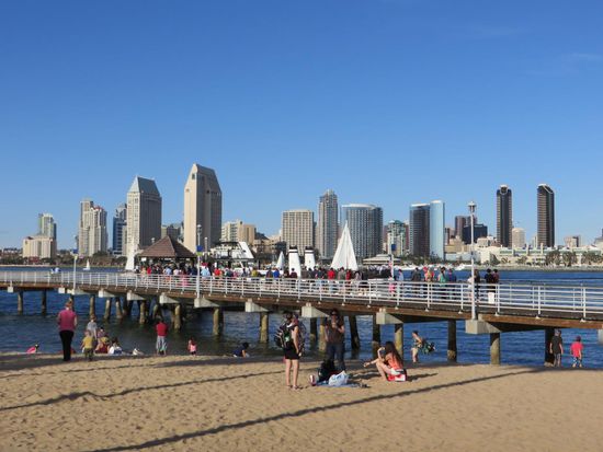 Blick auf die Skyline von San Diego