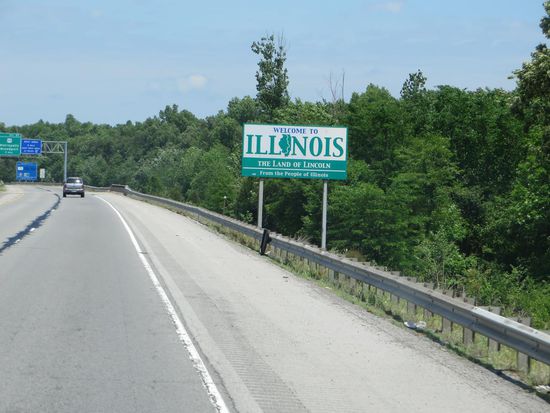 das war's mit Kentucky, jetzt sind wir in Illinois