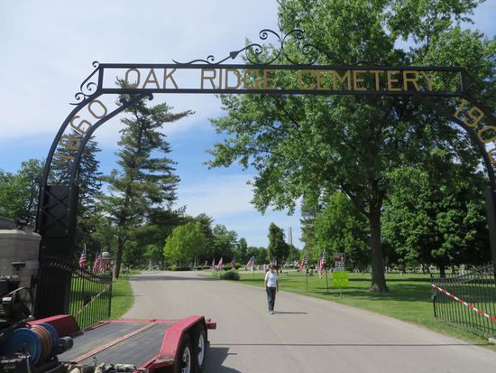 Wir fahren weiter zum Oak Ridge Cemetery hier ist das Grab von Abraham Lincoln.