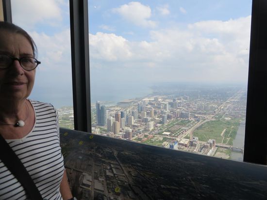 jetzt sind wir oben auf dem Tower