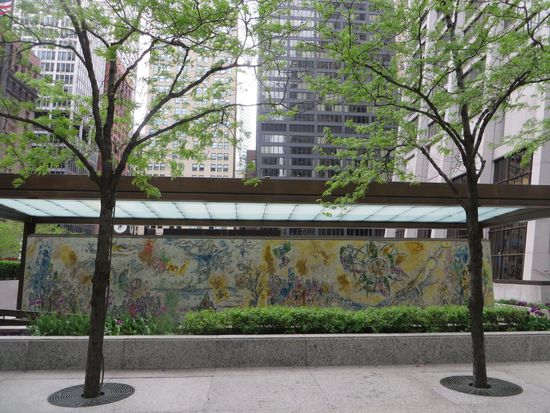 heute morgen die Wand  von Chagall im Ganzen