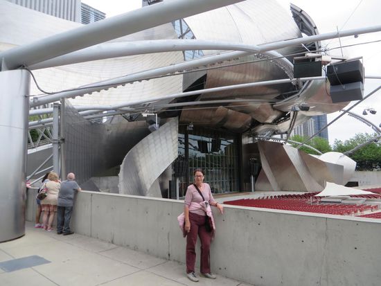 Der Blick in das Pritzker  Freilufttheater