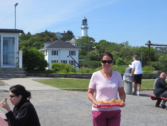 auch hier serviert die Hostess wieder Lobster Rolls