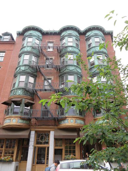 Schöne alte Häuser waren zu sehen.