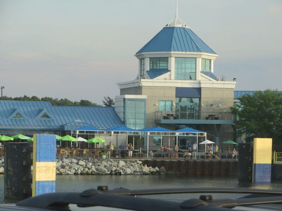 die Fährstation auf der anderen Seite