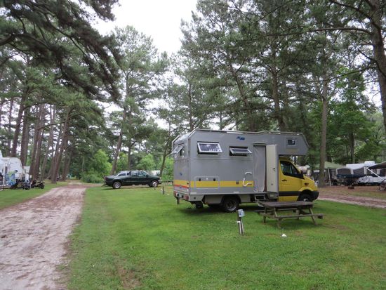 unser Stellplatz in Chinoteague