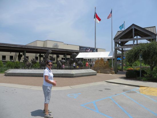 der Eingang zum Aquarium