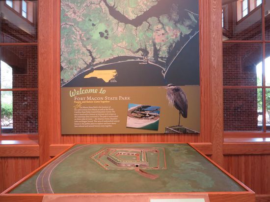 die Karte mit der Lage des Forts