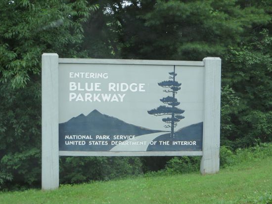 dann gehts auf den Blue Ridge Parkway