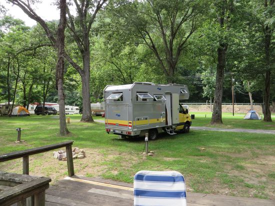 jetzt stehen wir weiter weg vom Fluss