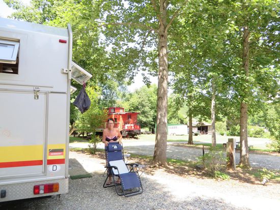 auf unserem Campingplatz