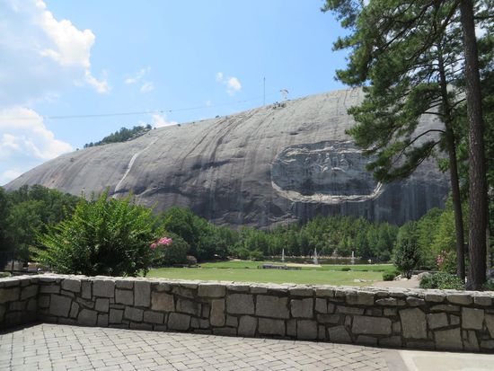 der mächte Stone Mountain mit dem Relief