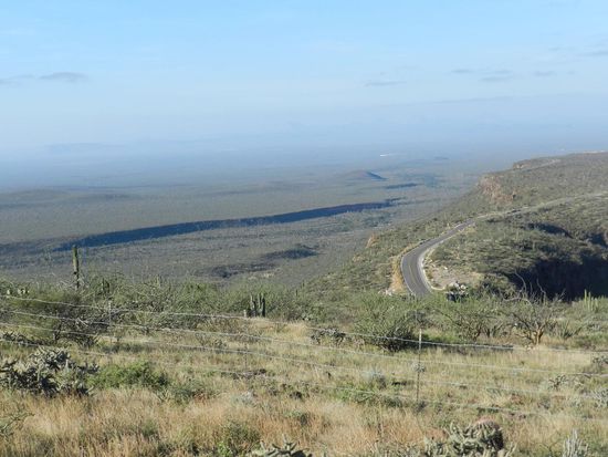 Blick zurück auf die Straße