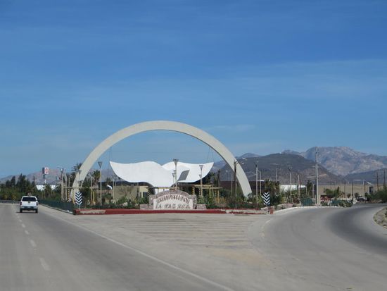 die Einfahrt nach La Paz