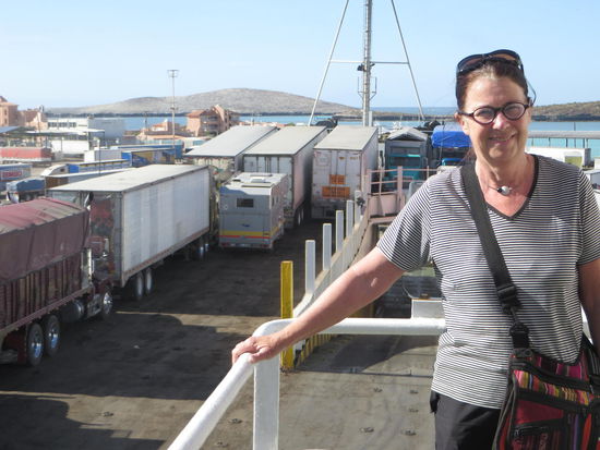 da unten steht unser Auto, aber es wird noch alles vollgestellt