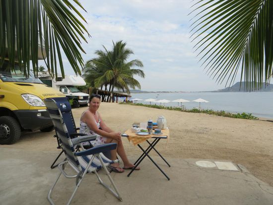 so sieht das Strandfrühstück aus