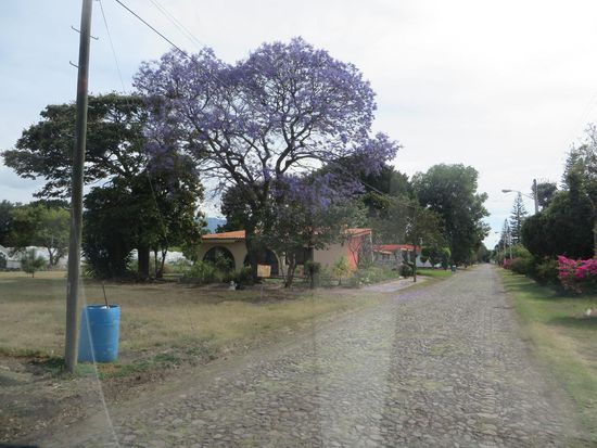 die Einfahrt zum Camping Roca Azul