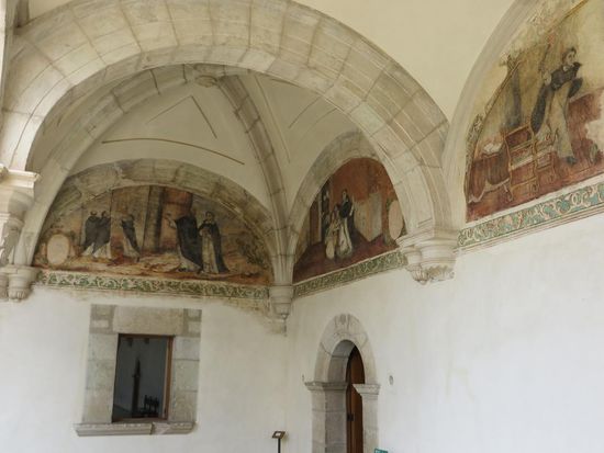 Drei erhaltene Fresken zeigten das Leben der Dominikaner