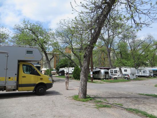 wir fahren auf den Campingplatz