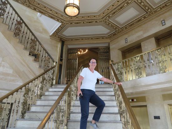 der feudale Treppenaufgang