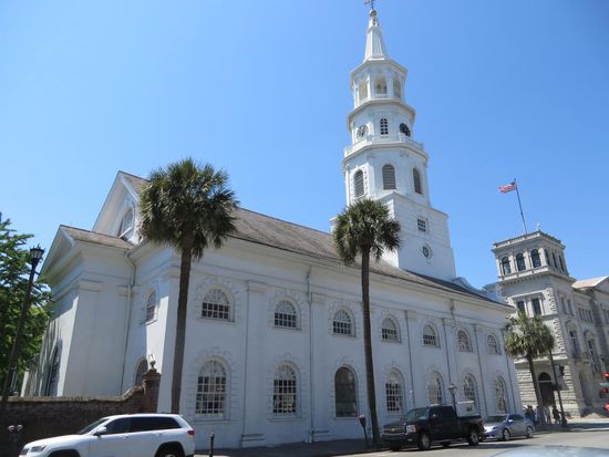 Die St. Michael Kirche, die älteste Kirche von Charlston, 1761 gebaut