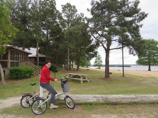 ein Campingplatzinterne Fahrradtour