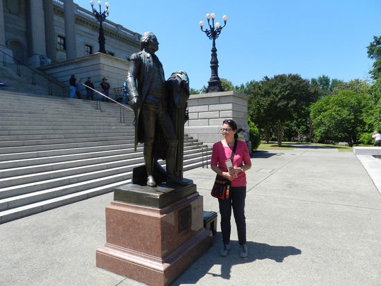 George Washington war einmal zu Besuch da und schon wurde ihm ein Denkmal gesetzt.