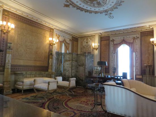 das private Wohnzimmer de Hausherrn