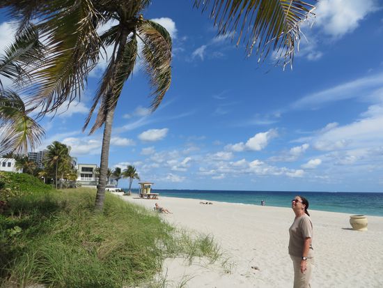 herrlich weißer Sand und Kokosnüsse dazu