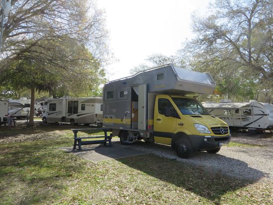 unser Stellplatz in Cocoa
