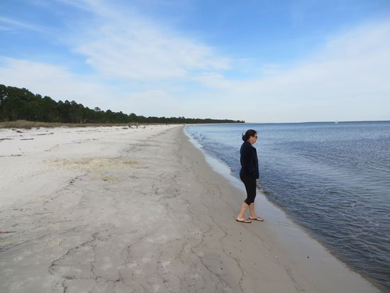 weißer Sand - soweit das Auge reicht