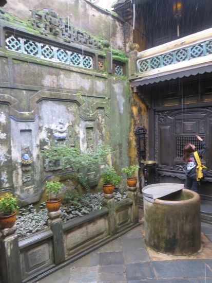 der Innenhof eines Hauses