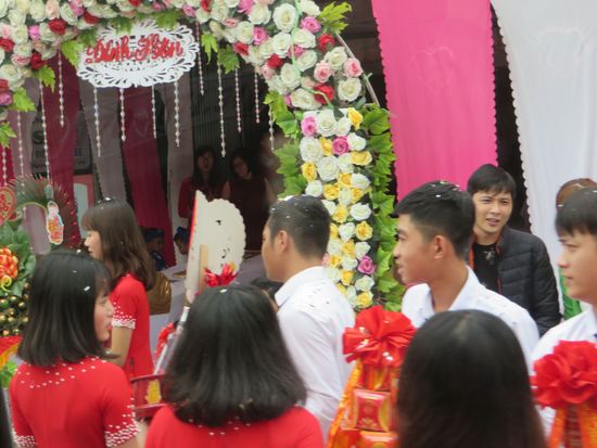 Teil einer Hochzeitsgesellschaft