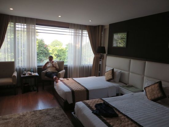 Unser Hotelzimmer für die nächsten beiden Nächte.