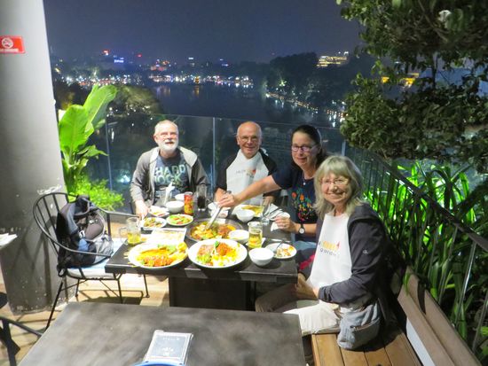Auch Rike und Rudi hatten viel Spaß bei diesem Ambiente und dem Essen.