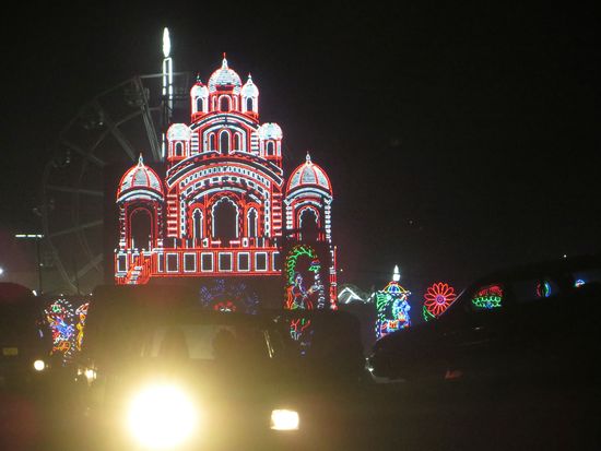 Die Weihnachtsbeleuchtung in Dimapur