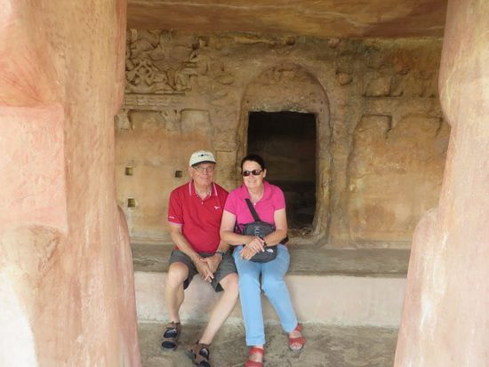 vor einer Mönchszelle