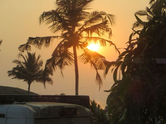 Und heute Morgen der Sonnenaufgang