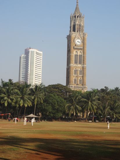 Rajabai Clock Tower, der Glockenturm wurde zwischen 1869 und 1878 erbaut.