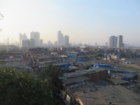die Slums mitten in der Stadt