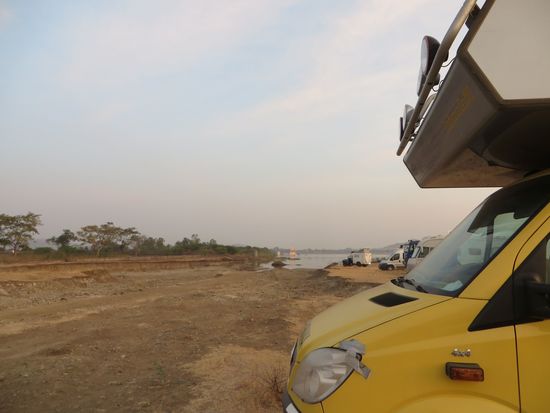 unser Stellplatz am See