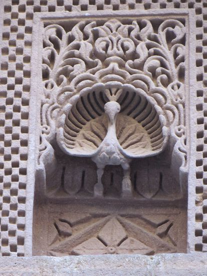 steinerne Dekoration der Außenfassade