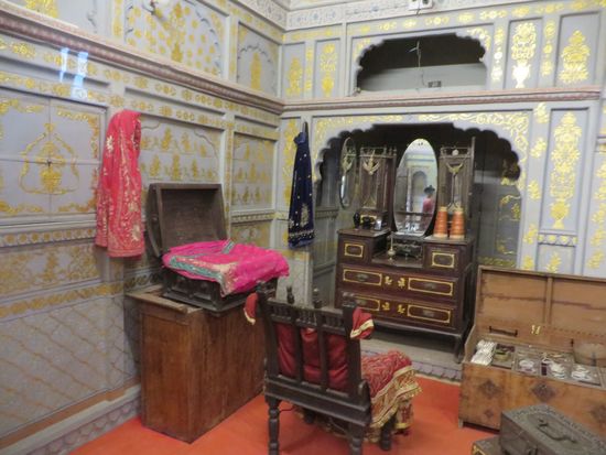 Die alten Räume im Haveli, heute Teil eines Museums