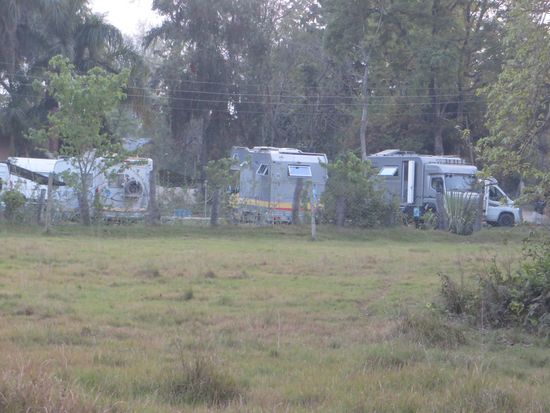 Unser Stellplatz am Rande des Nationalparks.
