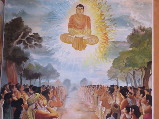 Buddha, der Erleuchtete, im Nirvana