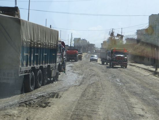 die Straße nach Bhaktapur