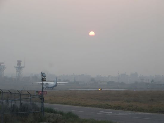 Gerade geht die Sonne auf, so früh sind wir schon auf den Beinen