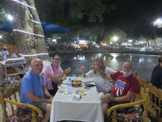 unserAbendessen in der Altstadt von Buchara